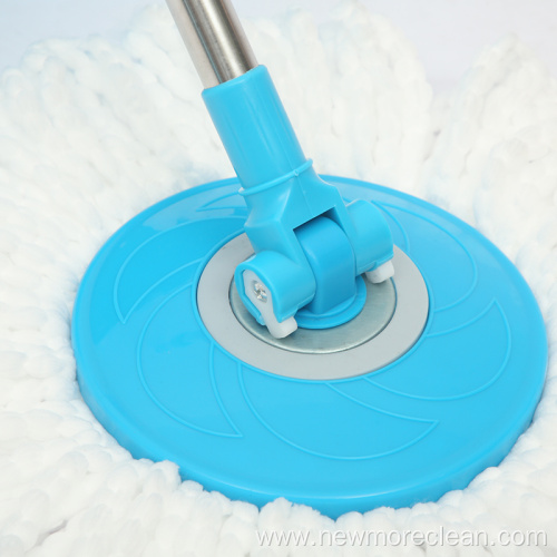 Plastic Bucket Spin Mop with 2 refills